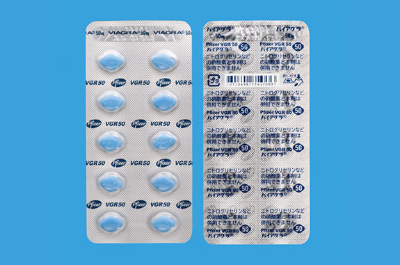 バイアグラ錠 25mg/50mg ファイザー株式会社 錠剤写真