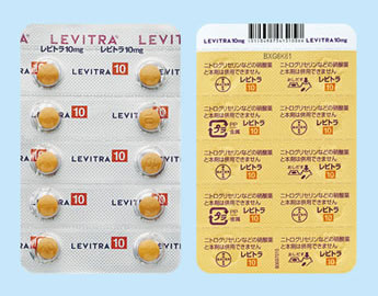 レビトラ錠 5mg/10mg/20mg バイエル薬品株式会社 写真